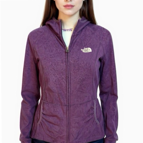 The North Face Women’s Autumn Purple Full Zip Hoodie Jacket Style AHGZ Sz M - Picture 1 of 14